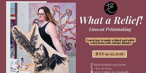 What a Relief! Linocut Printmaking with Adrian Rhodes
