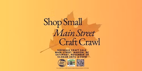 2025 Shop Small Main Street Craft Crawl