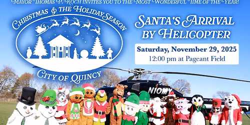 Santa's Arrival by Helicopter