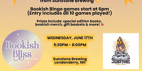 Bookish Bingo @ Sunstone Brewing on 6\/17!