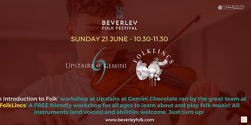 FREE WORKSHOP: 'An Introduction to Folk' \/\/ Upstairs at Gemini