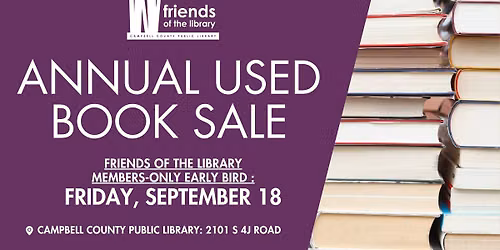 Friends of the Library Members-Only Early Bird Book Sale
