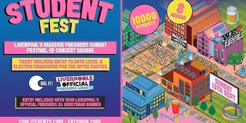 STUDENT FEST 2026 \ud83e\udea9\ud83c\udf89\ud83e\udd73\ud83c\udf88\ud83c\udf86 \u3030\ufe0fFRESHERS SUNDAY FESTIVAL \u3030\ufe0f 10,000 STUDENTS \/\/ 8 ARENAS \/\/ HEADLINE DJ'S \ud83c\udfb6\ud83c\udfa7 
