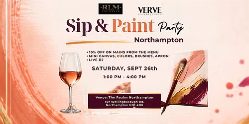 SIP & PAINT Party -Northampton