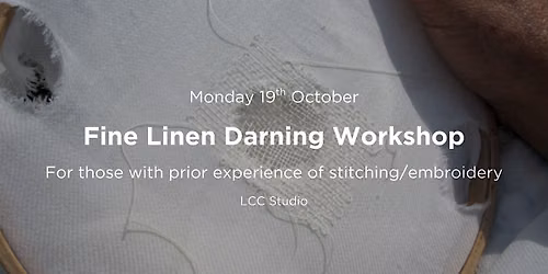 Fine Linen Darning Workshop