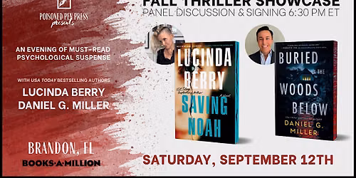 Poisoned Pen Presents: Fall Thriller Showcase at BAM Brandon, FL