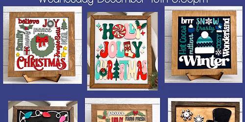 Paint a Holiday Frame for $25-7 options!