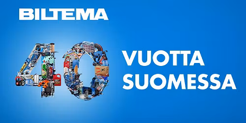 Biltema 40 vuotta Suomessa!