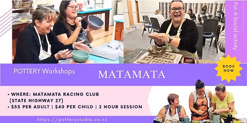 Fun & Social Pottery Workshop - MATAMATA