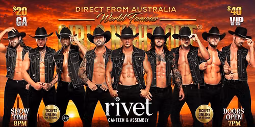Nov. 27th: Pottstown, PA - GIRLS NIGHT OUT\u00ae AUSTRALIAN TAKEOVER at Rivet Canteen & Assembly