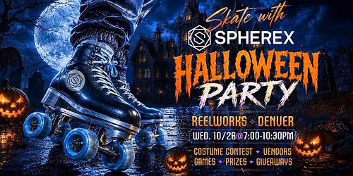 Skate with SPHEREX \/\/ Halloween Party + Menstrual Hygiene Product Drive