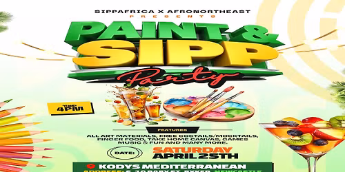 \ud83c\udfa8\ud83c\udf79 PAINT &amp; SIPP PARTY \u2013 NEWCASTLE