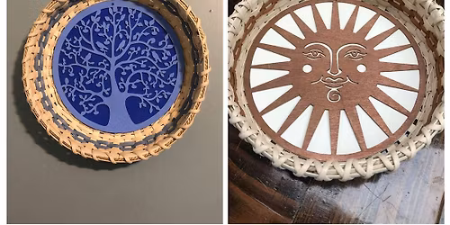 Celestial or Tree of Life Wall Basket