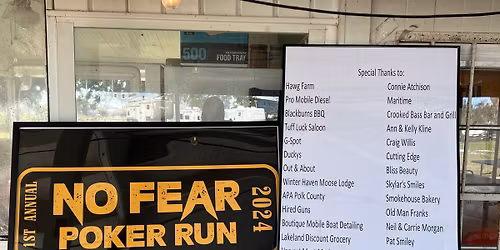 2025 Second Annual No Fear Poker Run