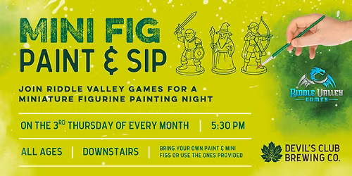 Mini Fig Paint & Sip | 3rd Thursdays