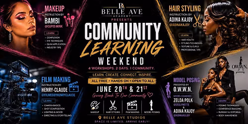 BELLE AVE ACADEMY FREE COMMUNITY WORKSHOPS