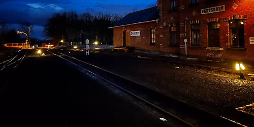 Sylvester auf dem Bahnhof Bertsdorf