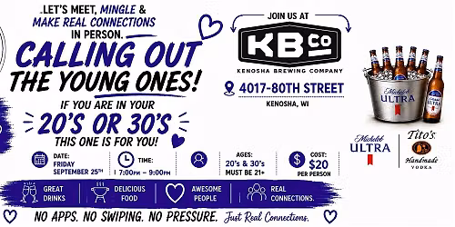 Single & here to Mingle 20's & 30's event at KBC