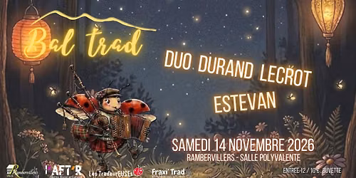 Bal trad avec Estevan et Duo Durand Lecrot
