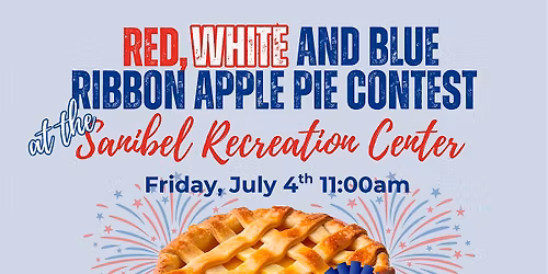 Red, White and Blue Ribbon Apple Pie Baking Contest