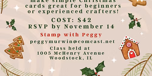 Stamp with Peggy's Christmas Cookie Decorating & Cards Class