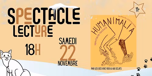 SPECTACLE : HUMANIMALIA - à partir de 11 ans