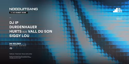 Nooduitgang x De Kelder Haarlem | 14.11.25 