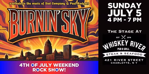BURNIN\u2019 SKY at Whiskey River Pub & Grill