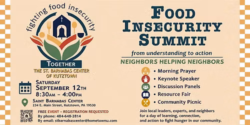 Food Insecurity Community Summit