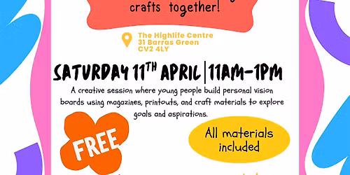 Free Young People Workshop: Make your own Vision Board