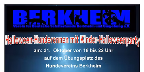 Halloween-Hunderennen mit Halloween-Kinderparty