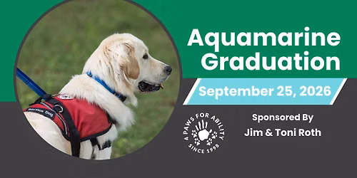 Aquamarine Graduation, Sponsored by Jim & Toni Roth