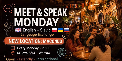 \ud83e\udd1d\ud83d\udcac Meet & Speak Monday: English + Slavic Tandem \ud83c\uddec\ud83c\udde7\ud83c\uddf5\ud83c\uddf1\ud83c\uddfa\ud83c\udde6\ud83c\uddf7\ud83c\uddfa\ud83c\udf0d