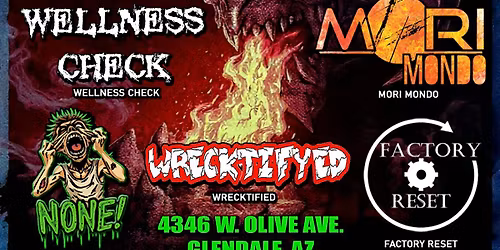 Night 1 Tabernacle of Mischief End of Year Celebration\/\/ WELLNESS CHECK\/ GUARDIANS\/ MORIMONDO\/& MORE