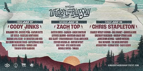 Under the Big Sky Music Festival: Cody Jinks - Friday