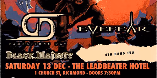 PBS 106.7FM presents SCREAMING SYMPHONY: THE LAST STAND Saturday December 13 at The Leadbeater Hotel