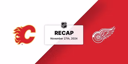 Parking Calgary Flames at Detroit Red Wings