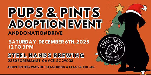Pups & Pints Adoption Event and Donation Drive