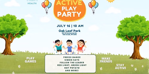 Active Play Party at Oak Leaf Park