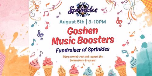 Goshen Music Boosters Sprinkles Fundraiser