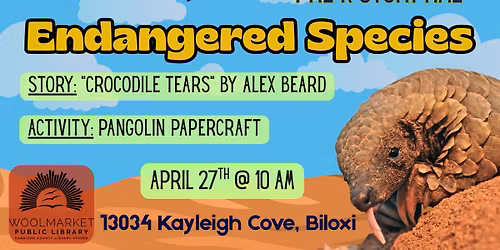 PreK Storytime: Endangered Species