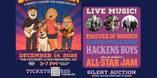 Suzie Palooza \u2013 A Benefit for Susan McLain Sunday, December 14th | The Foundry at Basic City Beer Co