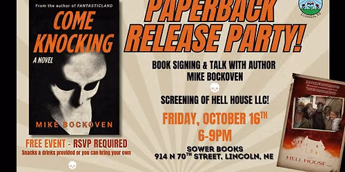 Author Event & Movie Screening - Mike Bockoven & Hell House LLC