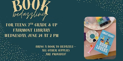 Teen Book Bedazzling!