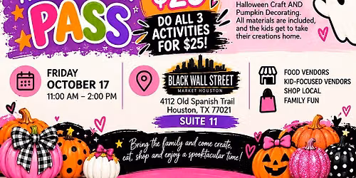 The Activity Bar HTX: Halloween Crafts & Create Pop-UP