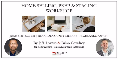 2026 Home Selling, Prep, & Staging Workshop @ Highlands Ranch DC Library