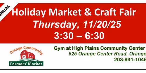 Orange Holiday Market and Craft Fair
