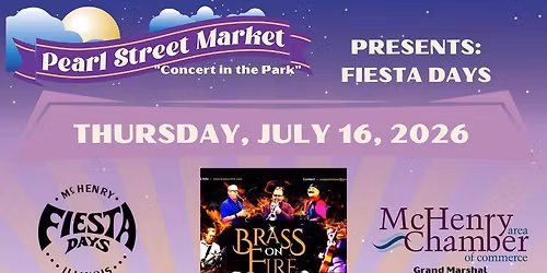 Pearl Street Market + Fiesta Days Concert in the Park - July 16th