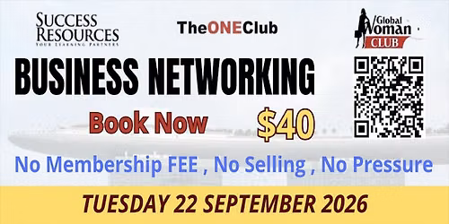 Business Networking Mixer \u2014 TheONEClub x SR | Singapore