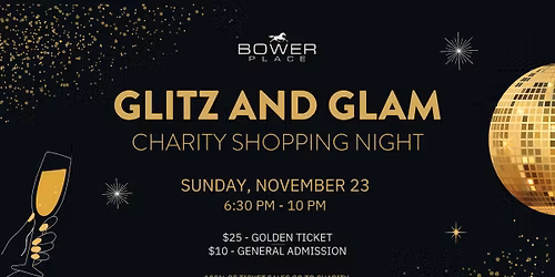 Glitz and Glam Charity Shopping Night